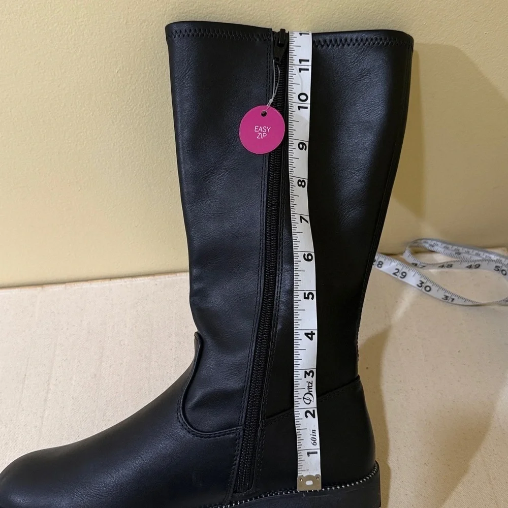 Trinity Black Shoes Girls Boots Girls Size 6 running bigger | wide calf